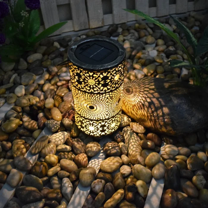 Solar Decorative Hanging Lights – Hollow Projection Lamp for Patio, Yard & Backyard (120mAh) - Image 5