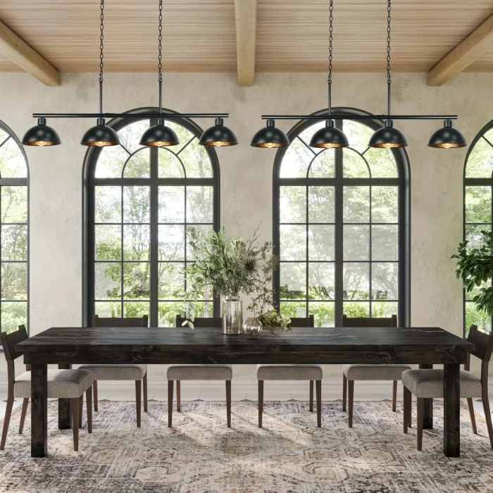4-Light Pool Table & Kitchen Island Pendant – Hanging Light Fixture for Dining Room & Bar - Image 5