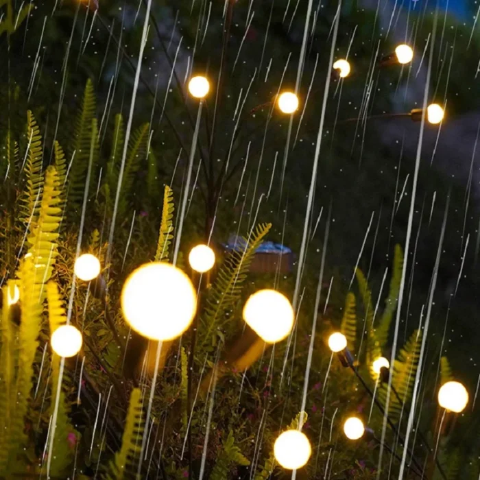 2-Pack Firefly Solar Garden Lights – 16 LED Waterproof Swaying Lights for Patio & Pathway - Image 5