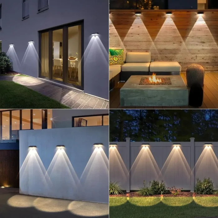 6-Pack Solar Fence Lights – IP65 Waterproof, 3 Modes for Yard, Deck, Patio & Stairs - Image 6