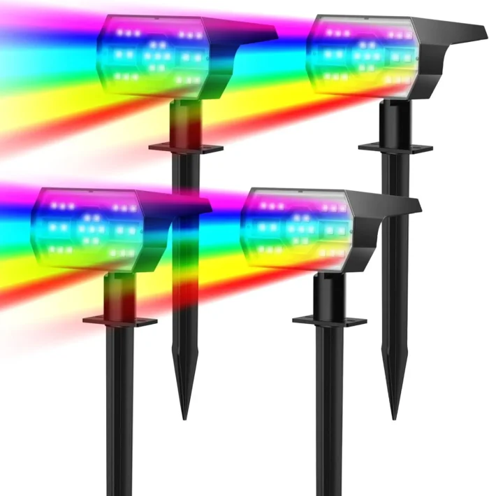 Swiatla 56 LED Solar Lights – IP68 Waterproof Outdoor Spotlights with 3 Modes - Image 7