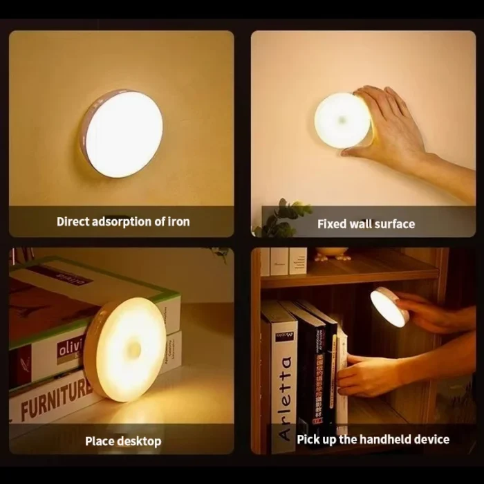 USB Rechargeable Night Light – Energy-Saving Sensor Lamp for Home & Bathroom - Image 2
