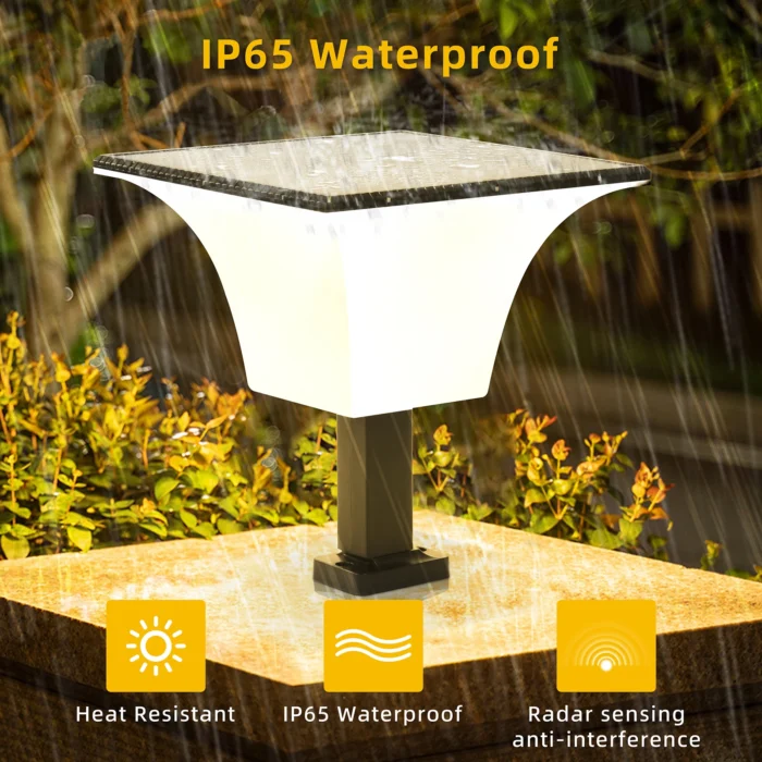 Solar Wall LED Light – Radar Sensor Waterproof Lamp for Porch & Garage - Image 3