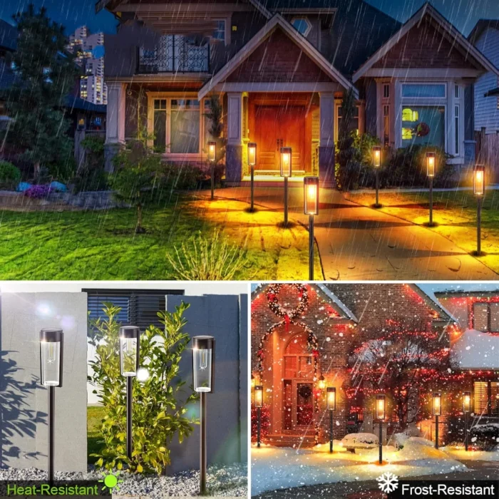 6/12-Pack Solar Pathway Lights – Auto On/Off Outdoor Landscape Lighting - Image 4