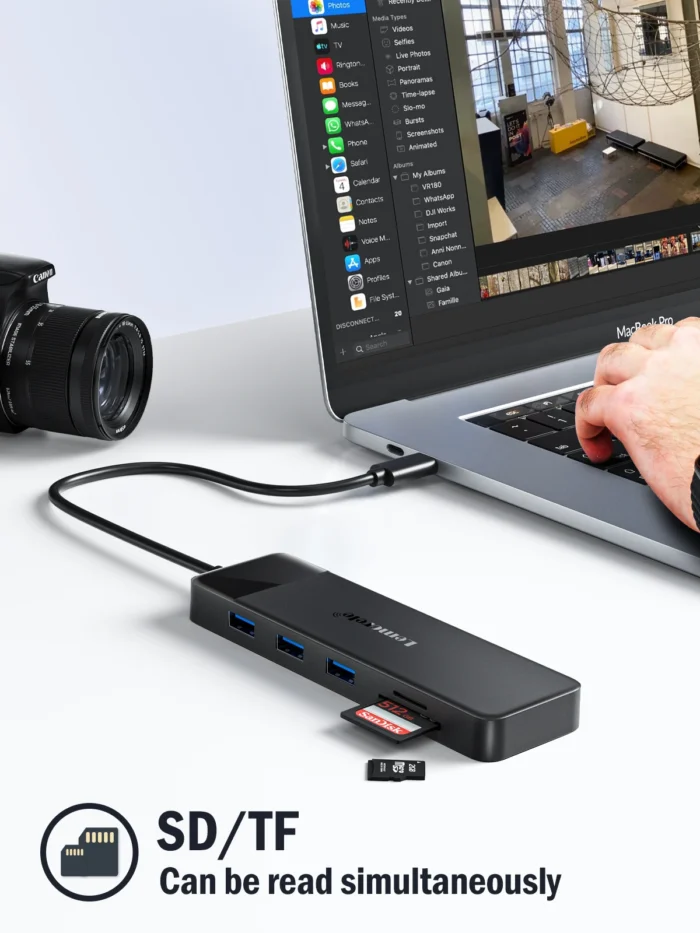 Lemorele USB-C Hub – 10-Port Docking Station with Dual 4K HDMI, VGA, USB 3.0, PD100W, SD Reader - Image 4