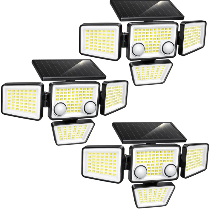 Solar Outdoor Lights - 3000LM 188 LED Motion Sensor Lights Solar Flood Security Lights for Backyard Yard Patio - Image 8