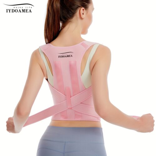 IYDOAMEA Posture Corrector – Adjustable Back Brace for Shoulder & Lumbar Support