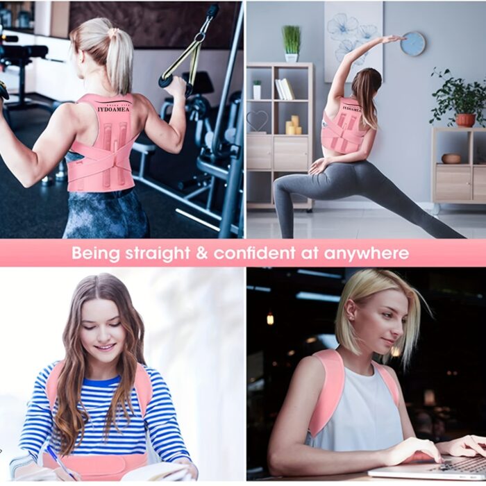 IYDOAMEA Posture Corrector – Adjustable Back Brace for Shoulder & Lumbar Support - Image 14