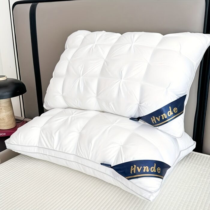 2 Hotel-Quality Luxury Pillows – Neck Support, Soft, Washable, Hypoallergenic - Image 6