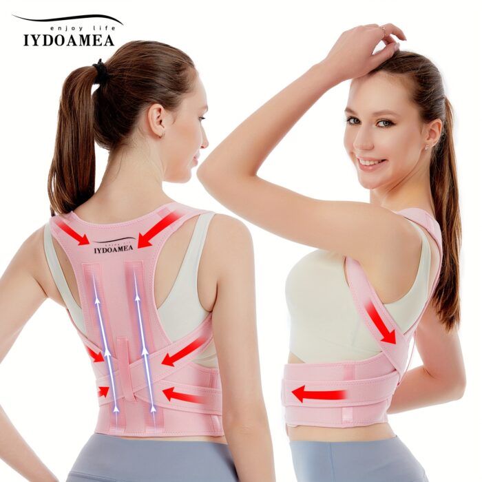 IYDOAMEA Posture Corrector – Adjustable Back Brace for Shoulder & Lumbar Support - Image 4