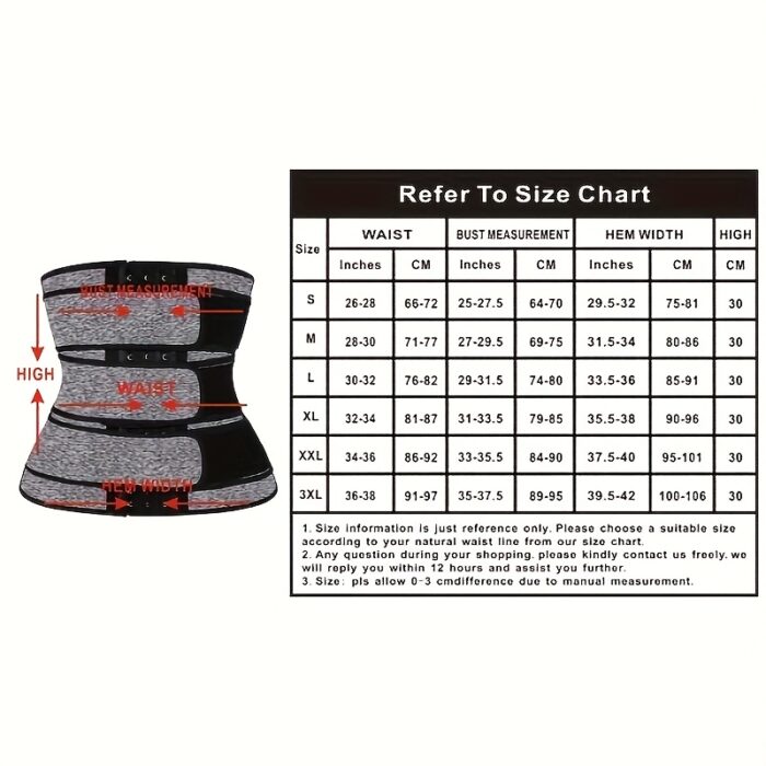 Women'S Neoprene Waist Trainer, 3 Straps Tummy Tightening Fitness Corset Waist Shaper, Tightening Waist Trainer Weight Loss Corset Sweat Belt, Adjustable Corset Waist Belt - Men And Women! - Image 4