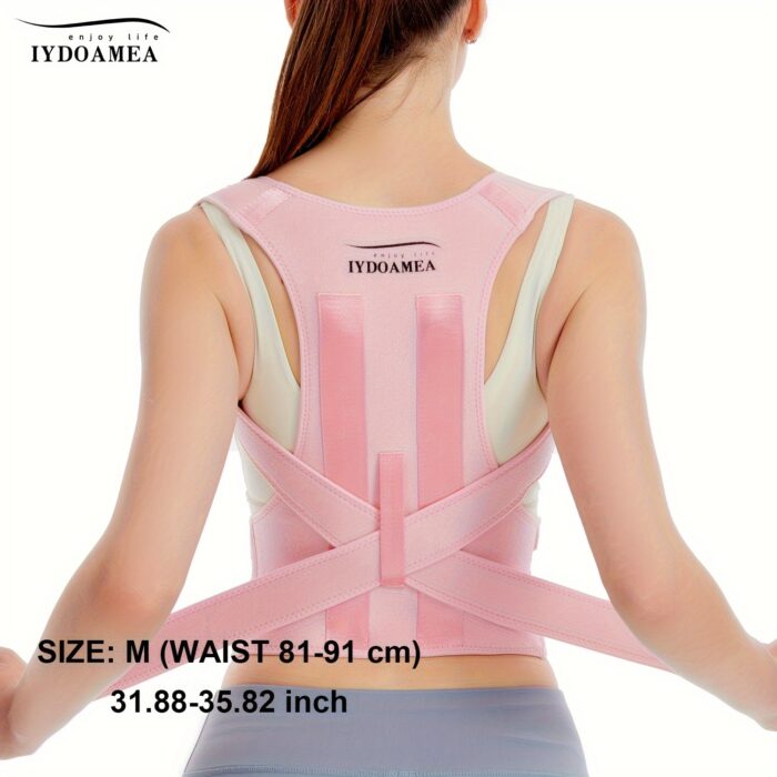 IYDOAMEA Posture Corrector – Adjustable Back Brace for Shoulder & Lumbar Support - Image 6