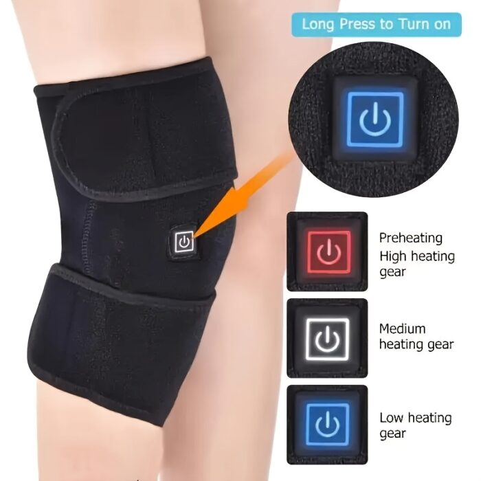 USB Heated Knee Massager – 3 Heat Settings with Pad & Insulated Bag for Pain Relief - Image 4