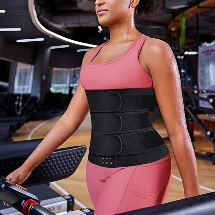 Women'S Neoprene Waist Trainer, 3 Straps Tummy Tightening Fitness Corset Waist Shaper, Tightening Waist Trainer Weight Loss Corset Sweat Belt, Adjustable Corset Waist Belt - Men And Women! - Image 3
