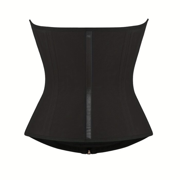 [High Compression Waist Trainer] 1pc High Compression Steel Boned Waist Trainer Belt - Adjustable Hooks and Zipper, Nylon 82% Spandex 18% Knit Fabric - Hand Washable Tummy Control Shapewear - Image 7