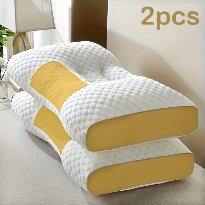 Buy 1 Get 1 Free Neck Massage Pillow – Adjustable Ergonomic Orthopedic Support & Detachable Cover (Couple Pack) - Image 2