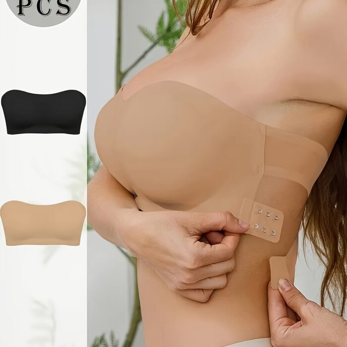 Seamless Strapless Wireless Bra – Push-Up, Side Closure, Breathable & Comfortable (1/2/3pcs) - Image 11