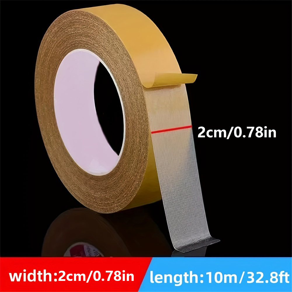 Heavy-Duty Double-Sided Fiberglass Tape 0.78" x 66ft Waterproof Strong Adhesive with Dispenser - Image 6