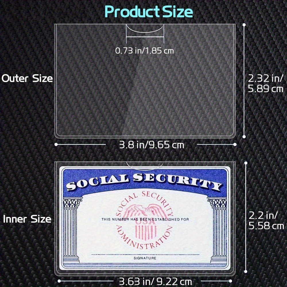 Father’s Day 8-Pack Heavy-Duty PVC ID Card Protectors Clear Waterproof Badge Sleeves - Image 5