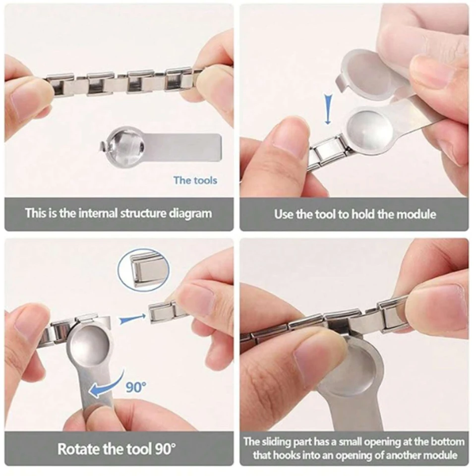 ZAKOL Stainless Steel Italian Charm Bracelet Tool – DIY Jewelry Making Accessory - Image 2