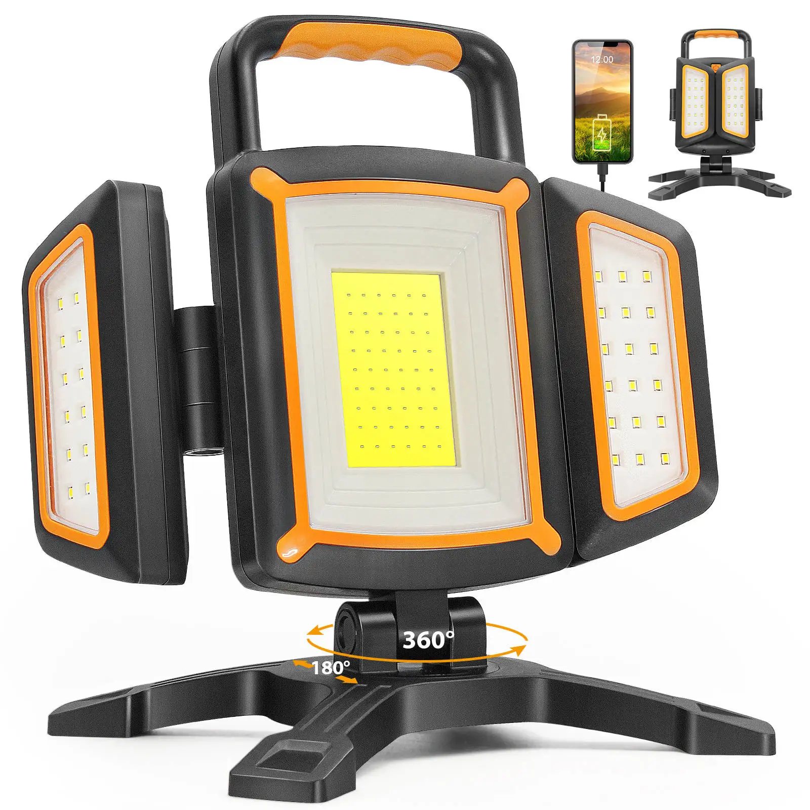 30W Rechargeable Work Light – 3000 Lumen Magnetic Portable Lamp
