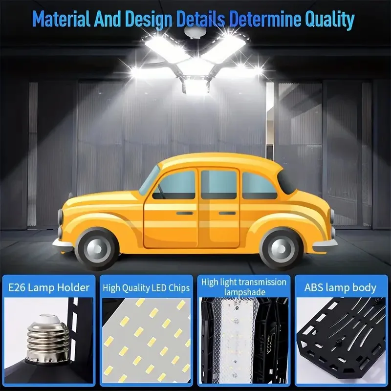 Adjustable Garage Ceiling Light – 40W/60W/80W Work Lamp for Workshop & Warehouse









Ask ChatGPT - Image 5