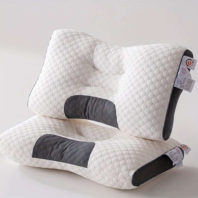 Antibacterial Soybean Fiber Neck Pillow – Orthopedic Support for Sleep & Spa