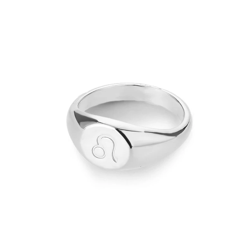 Zodiac Sign Rings for Men and Women – Scorpio, Pisces, Libra, Aquarius Finger Rings – Punk Birthday Jewelry – Anillos 2021 - Image 17