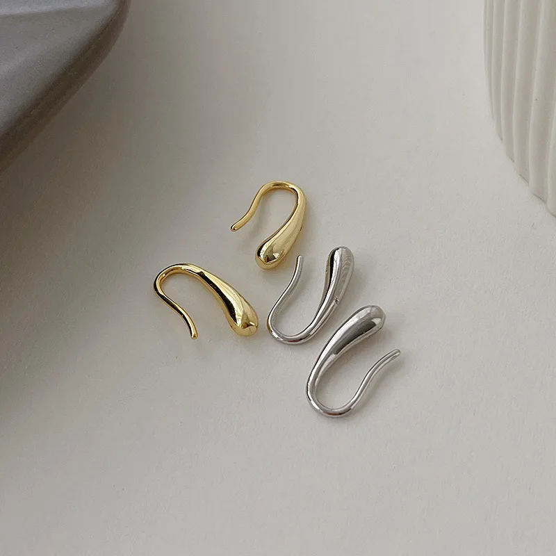 925 Sterling Silver Water Drop Earrings Women Simple Temperament Retro Jewelry Gift - Image 5