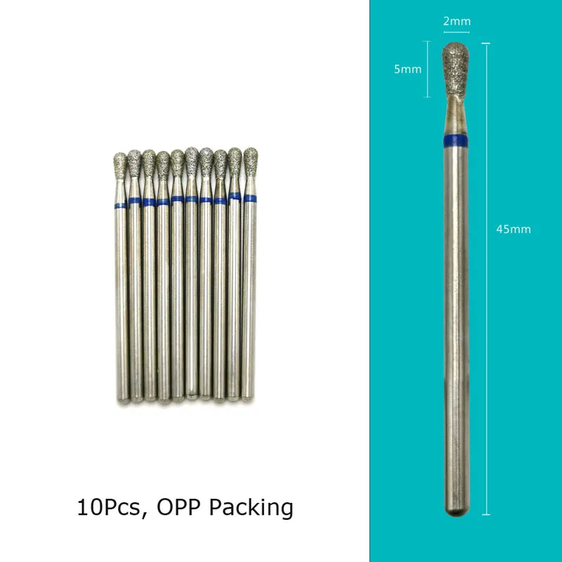Diamond Nail Drill Bits 10‑Piece Set – 3/32″ Cuticle Burr for Manicure & Pedicure - Image 22