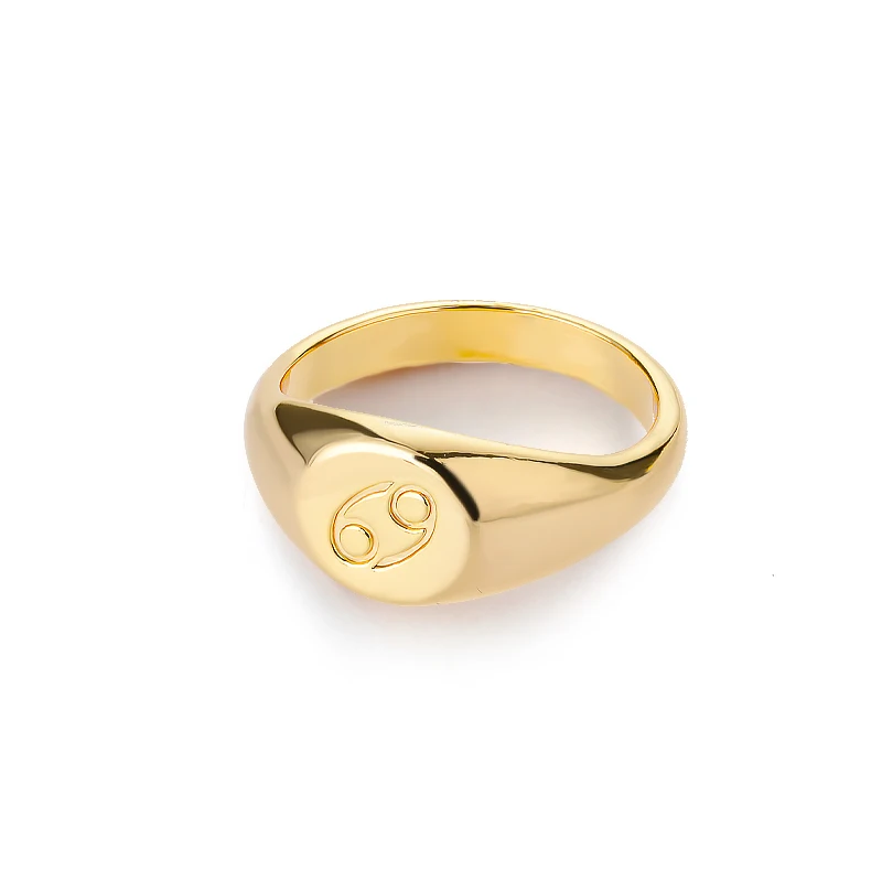 Zodiac Sign Rings for Men and Women – Scorpio, Pisces, Libra, Aquarius Finger Rings – Punk Birthday Jewelry – Anillos 2021 - Image 15