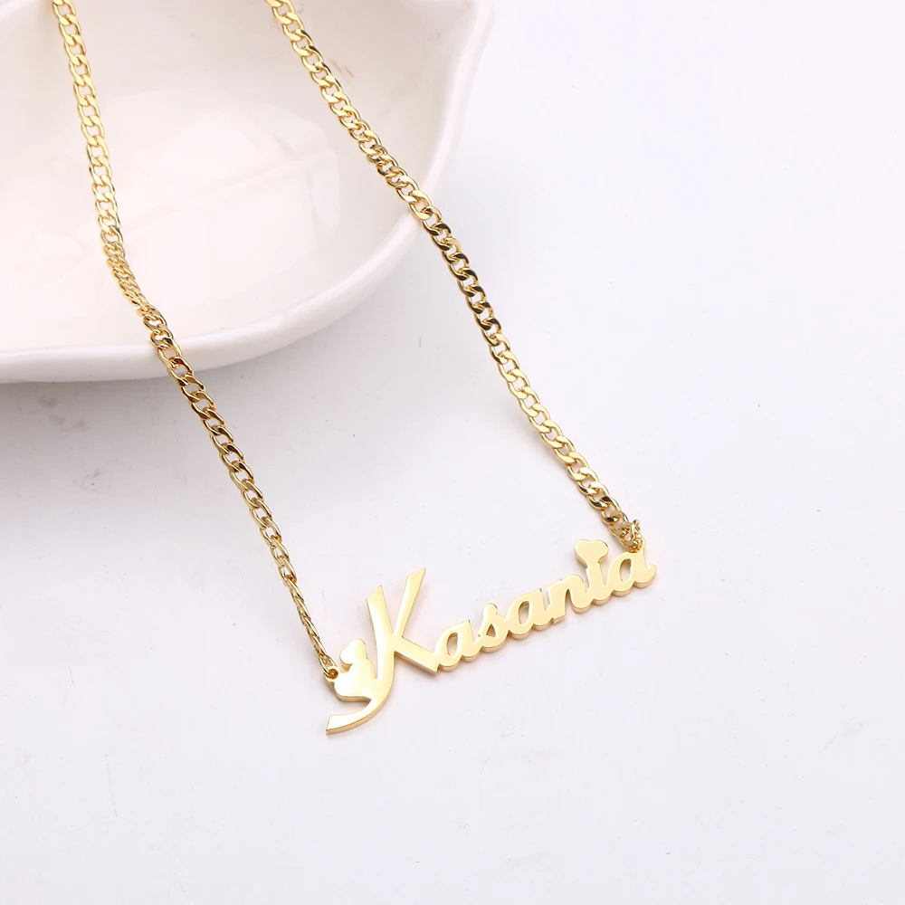 Custom Cuban Link Name Necklace – Personalized Jewelry for Women and Girl - Image 2