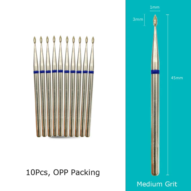 Diamond Nail Drill Bits 10‑Piece Set – 3/32″ Cuticle Burr for Manicure & Pedicure - Image 59