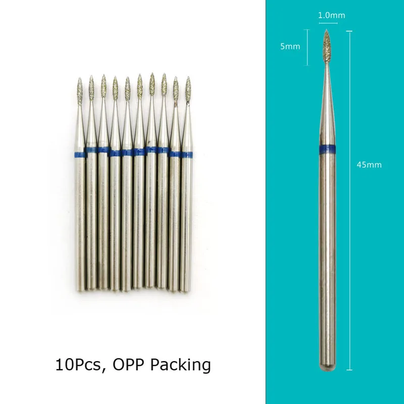 Diamond Nail Drill Bits 10‑Piece Set – 3/32″ Cuticle Burr for Manicure & Pedicure - Image 34