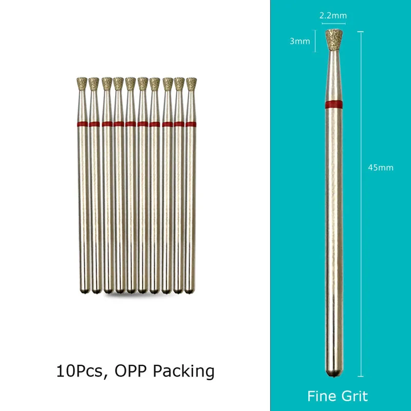 Diamond Nail Drill Bits 10‑Piece Set – 3/32″ Cuticle Burr for Manicure & Pedicure - Image 62