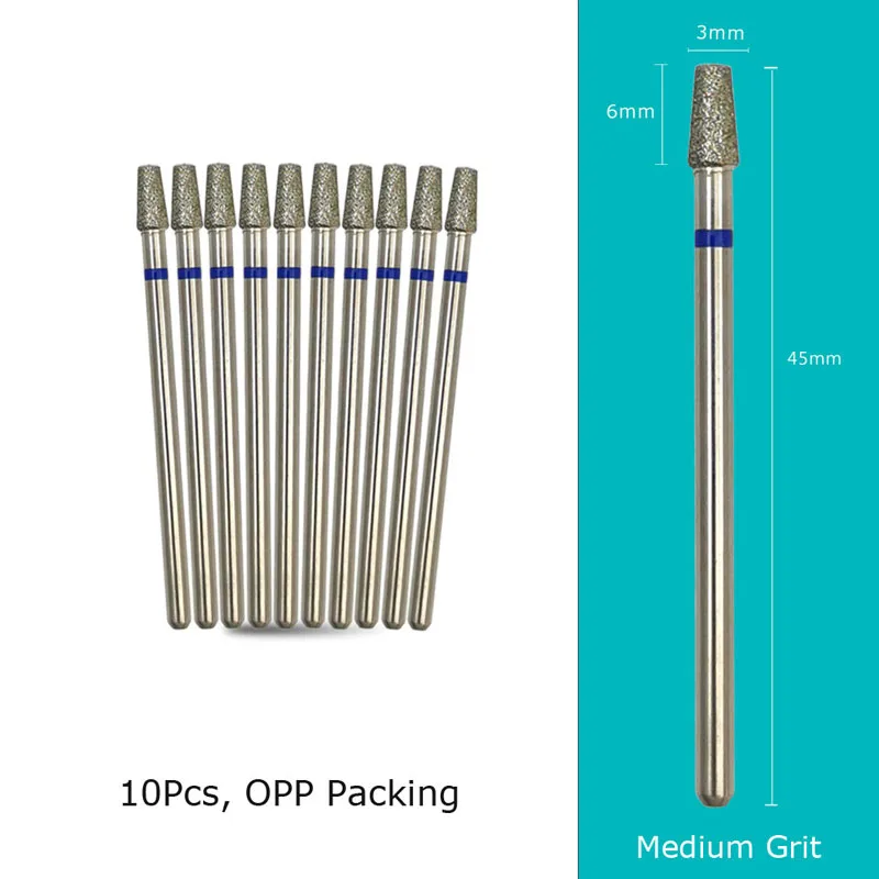 Diamond Nail Drill Bits 10‑Piece Set – 3/32″ Cuticle Burr for Manicure & Pedicure - Image 50