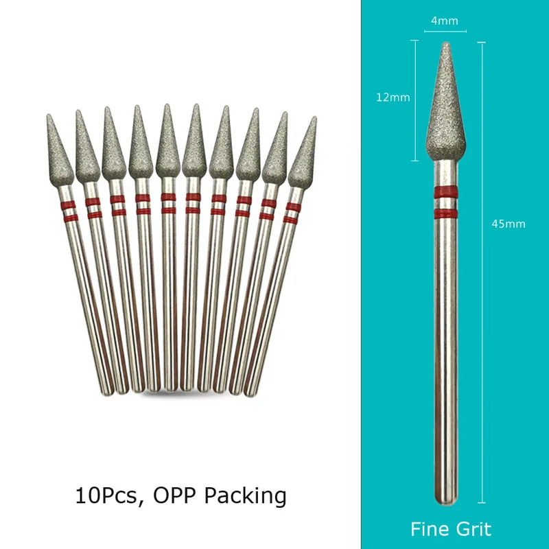Diamond Nail Drill Bits 10‑Piece Set – 3/32″ Cuticle Burr for Manicure & Pedicure - Image 52