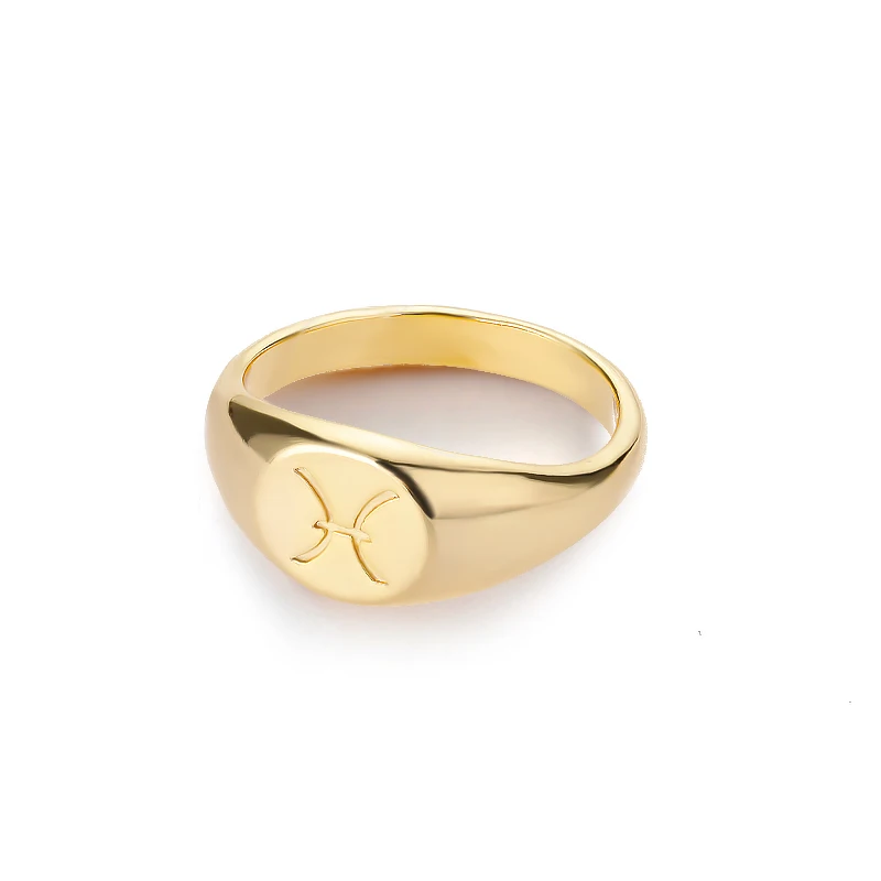Zodiac Sign Rings for Men and Women – Scorpio, Pisces, Libra, Aquarius Finger Rings – Punk Birthday Jewelry – Anillos 2021 - Image 7