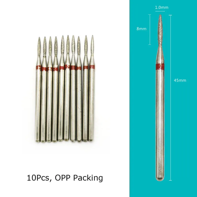 Diamond Nail Drill Bits 10‑Piece Set – 3/32″ Cuticle Burr for Manicure & Pedicure - Image 16