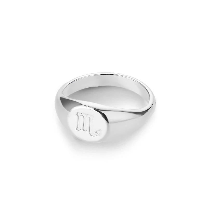 Zodiac Sign Rings for Men and Women – Scorpio, Pisces, Libra, Aquarius Finger Rings – Punk Birthday Jewelry – Anillos 2021 - Image 22