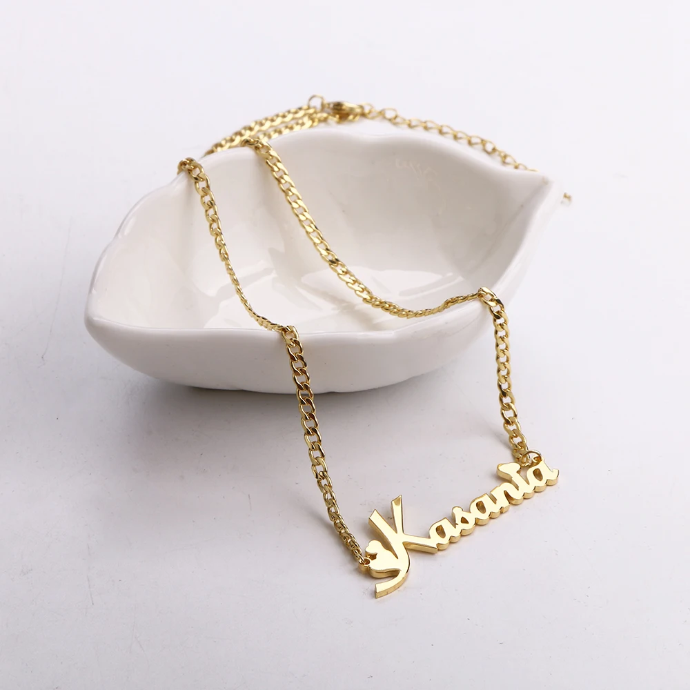 Custom Cuban Link Name Necklace – Personalized Jewelry for Women and Girl - Image 3