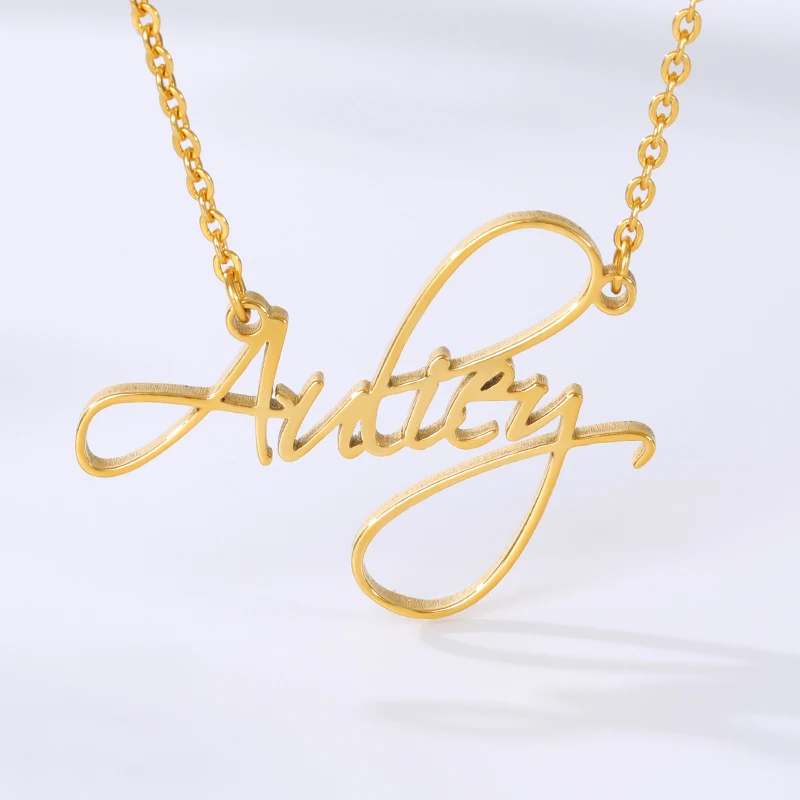 314L Stainless Steel Custom Name Necklace Women Arabic Crown Personalized Nameplate Gift - Image 6