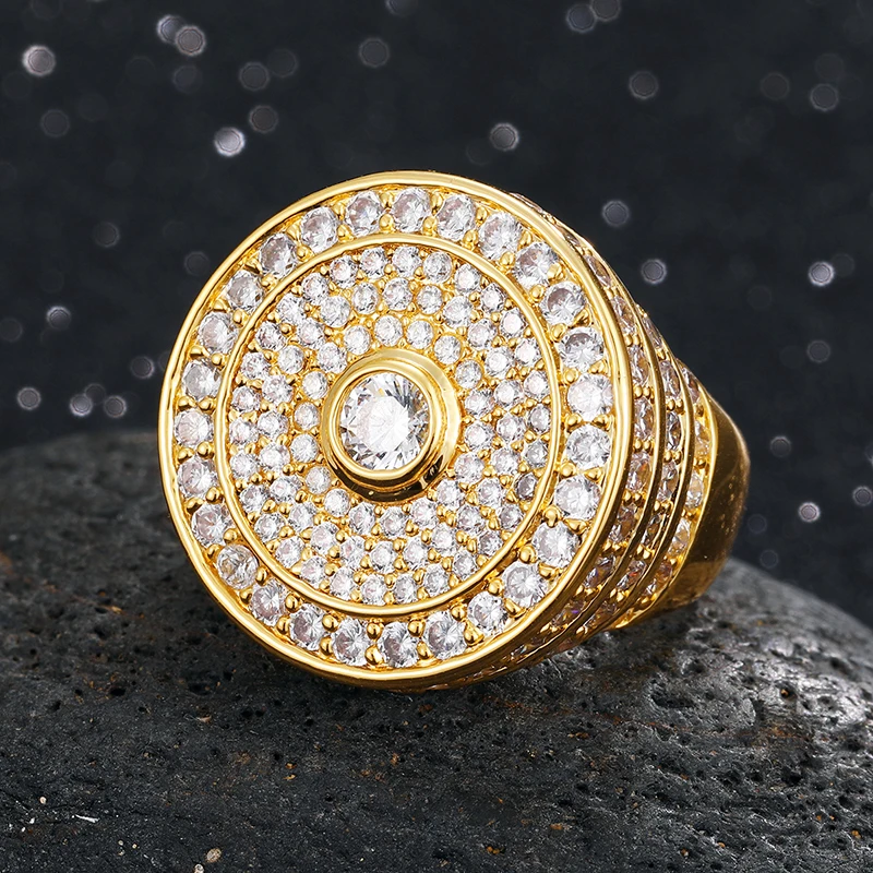 Luxury Men's Iced Out Ring – Micro Pave CZ, Hip Hop Bling Jewelry  - Image 3