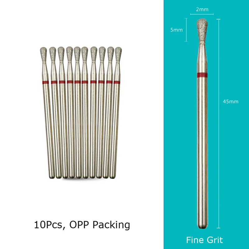 Diamond Nail Drill Bits 10‑Piece Set – 3/32″ Cuticle Burr for Manicure & Pedicure - Image 63