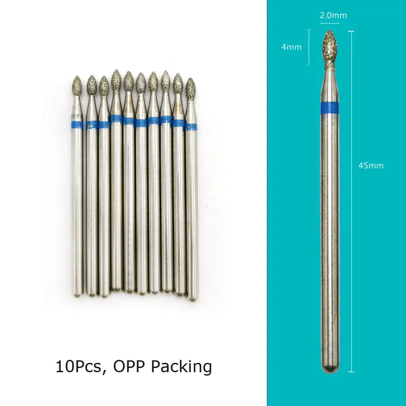 Diamond Nail Drill Bits 10‑Piece Set – 3/32″ Cuticle Burr for Manicure & Pedicure - Image 14