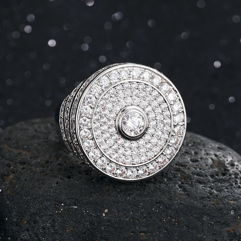 Luxury Men's Iced Out Ring – Micro Pave CZ, Hip Hop Bling Jewelry  - Image 4