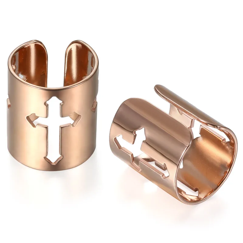 Boniskiss Wide Cross Ear Cuff Clip Earrings No Piercing Fashion Jewelry for Women Men - Image 10