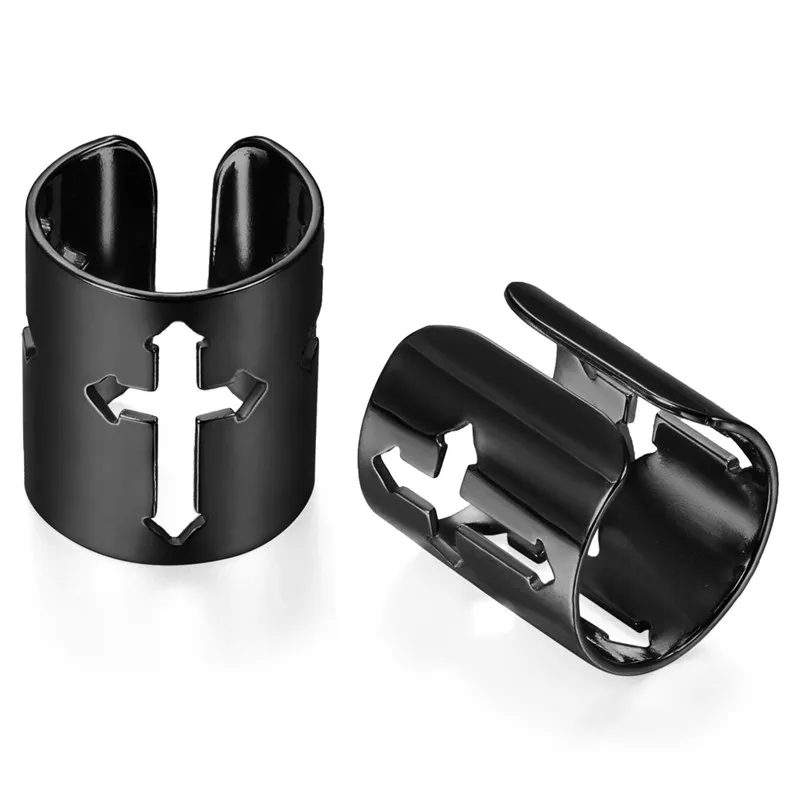 Boniskiss Wide Cross Ear Cuff Clip Earrings No Piercing Fashion Jewelry for Women Men - Image 9