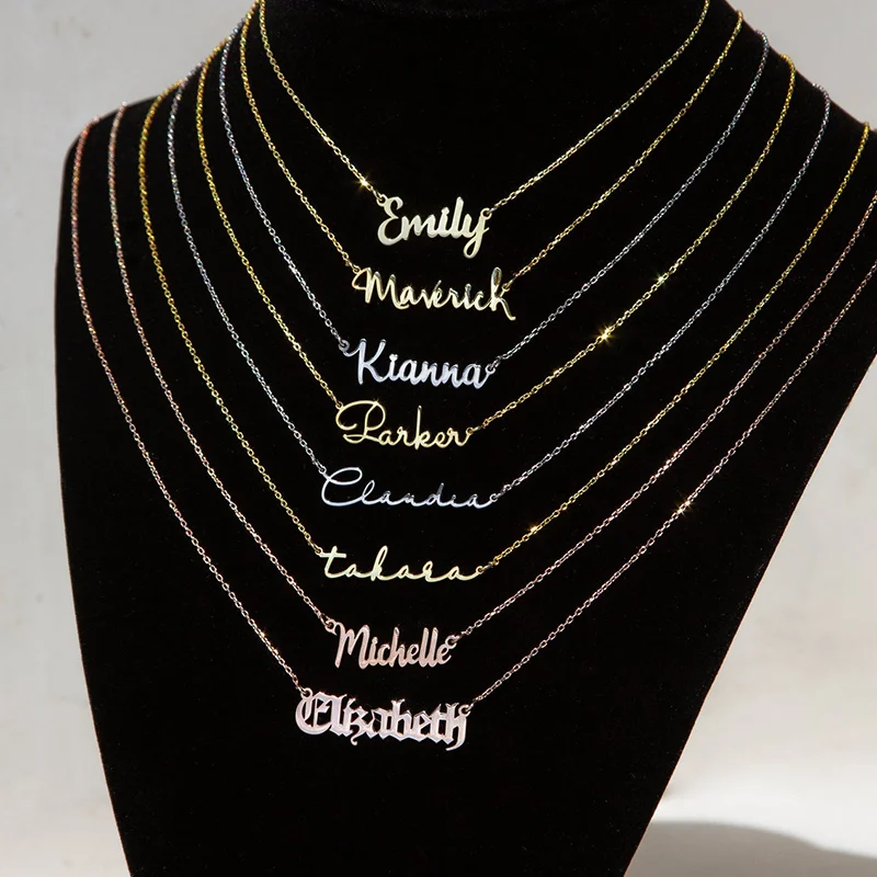 Personalized Heart Name Necklace for Women – Customizable Stainless Steel Jewelry - Image 2