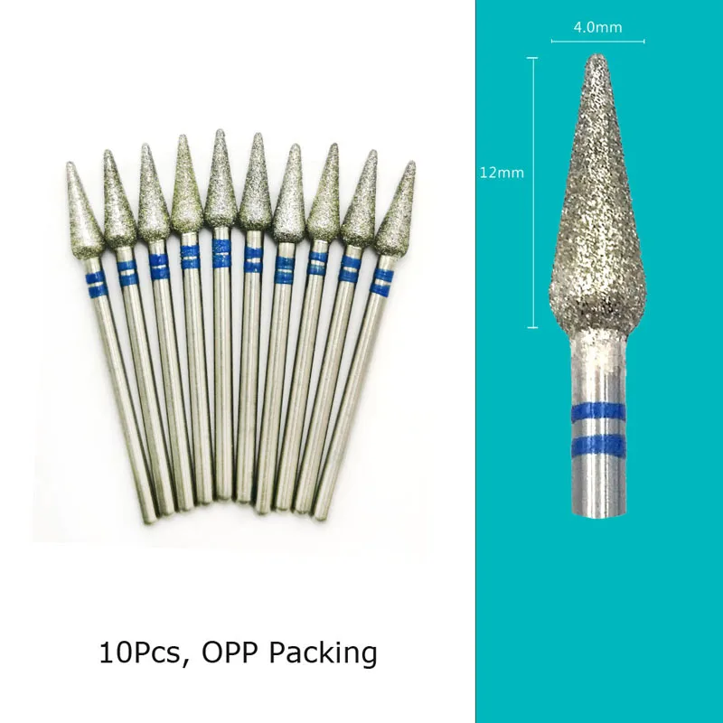 Diamond Nail Drill Bits 10‑Piece Set – 3/32″ Cuticle Burr for Manicure & Pedicure - Image 11